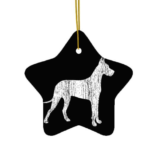 Great Dane Dog Owner Gift Vintage Animal Ceramic Ornaments