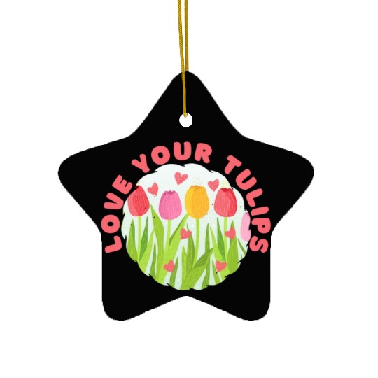 Tulip Gardening Tulips Ceramic Ornaments