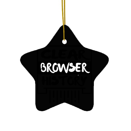 Clear Browser History Ceramic Ornaments