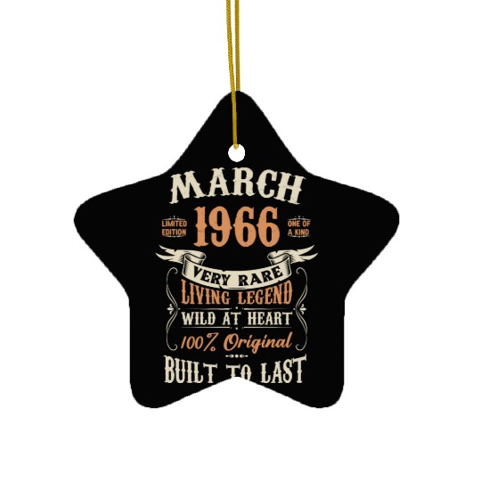 March 1966 Birthday Surprise Ceramic Ornaments