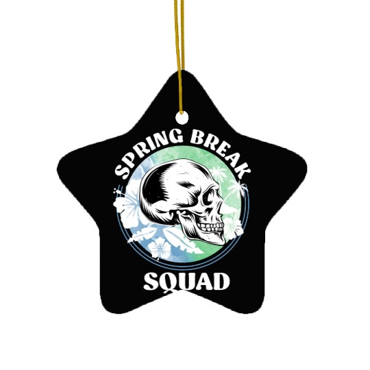 Spring Break Squad Summer Vacation Spring Break Ceramic Ornaments