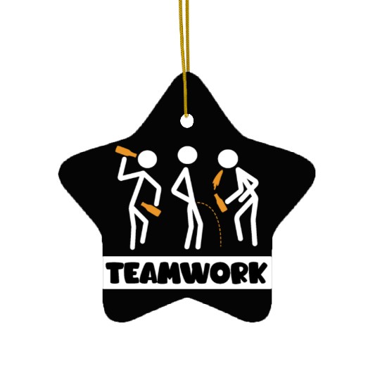 Teamwork Summer Vacation with Friends Spring Break Ceramic Ornaments