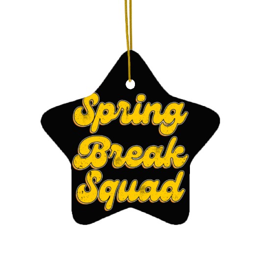 Spring Break Squad Summer Vacation Spring Break Ceramic Ornaments