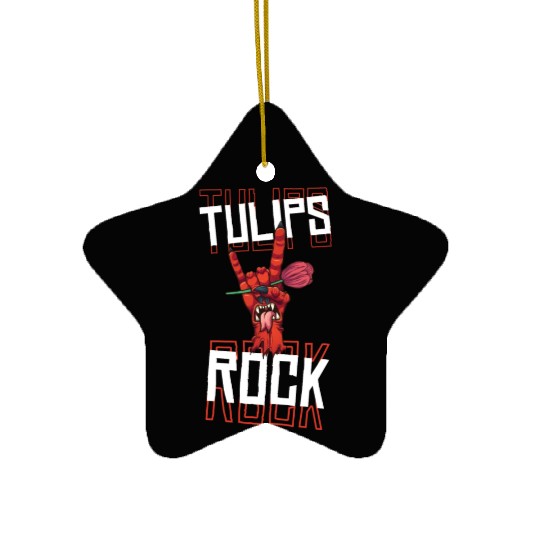 Tulip Gardening Hand Ceramic Ornaments