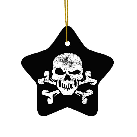 Pirate Skull And Crossbones Ceramic Ornaments