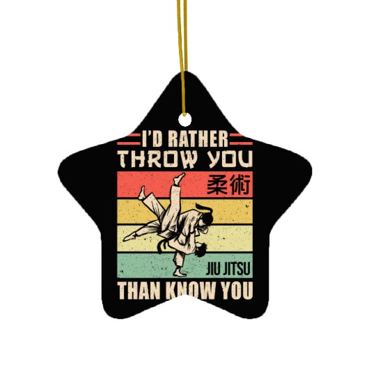 Brazilian Jiu Jitsu MMA Bjj Hugger Ceramic Ornaments