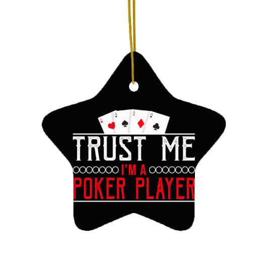 Poker card game casino gift funny Ceramic Ornaments