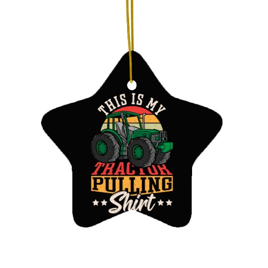 This Is My Tractor Pulling Ceramic Ornaments Tractorpulling