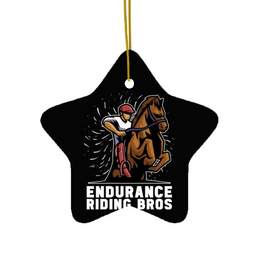 Horse Riding Bros Endurance Riding Ceramic Ornaments