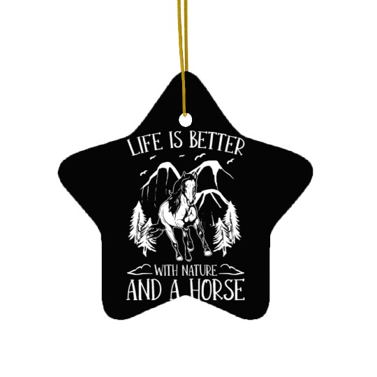 Horse Riding Nature Endurance Riding Ceramic Ornaments