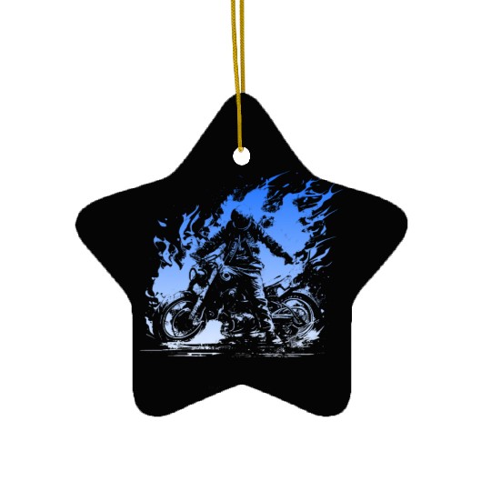 Motorcycle Passion gazoline In The Veins Ceramic Ornaments