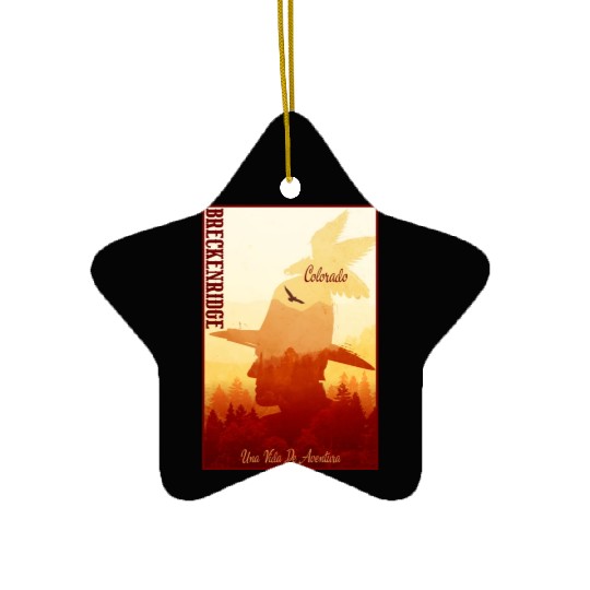 Breckenridge Colorado wild west town Ceramic Ornaments