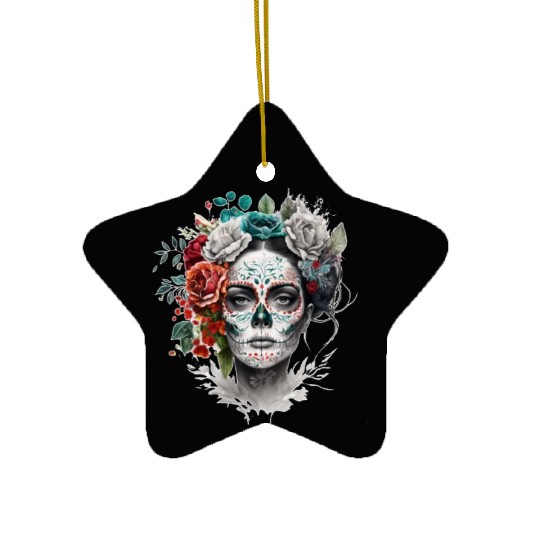 Frida Mexican frida kahlo woman painter art Ceramic Ornaments