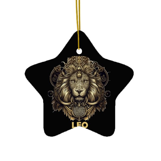 Leo Horoscope Zodiac Lion Astrology Sign Horoscope Ceramic Ornaments