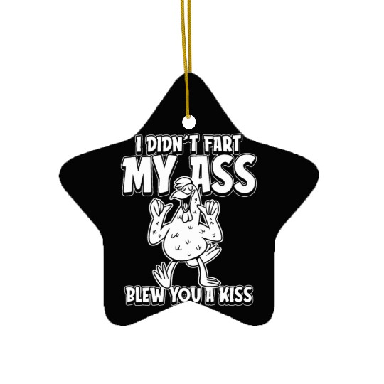 Rooster Cock Irony Ceramic Ornaments