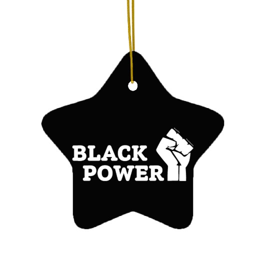 Black Power Ceramic Ornaments