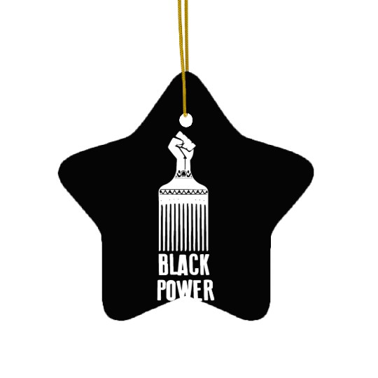 Black Power Ceramic Ornaments