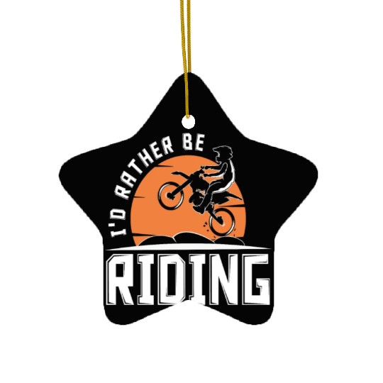 Motocross Motorcycle Biker Dirt Bike Ceramic Ornaments