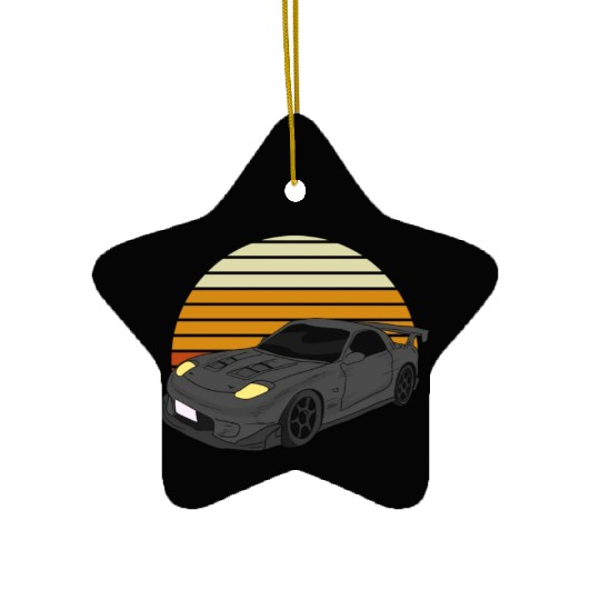 Car Drifting Racing Racecar Motorsport Mechanic Ceramic Ornaments