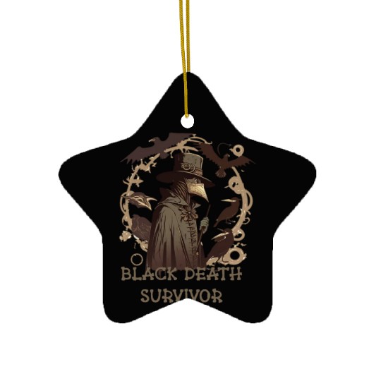 plague doctor Ceramic Ornaments