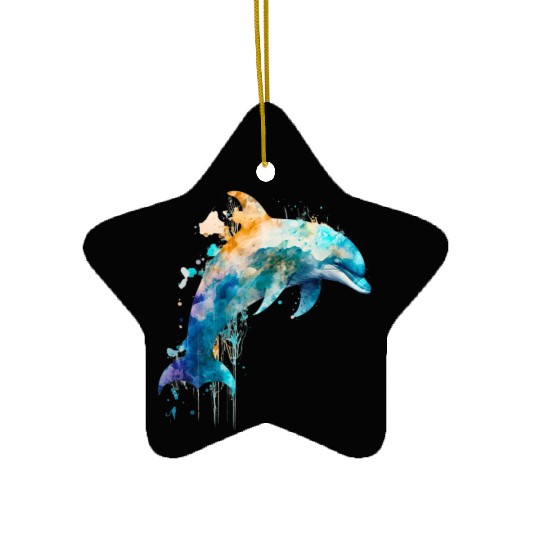 Dolphin Ceramic Ornaments