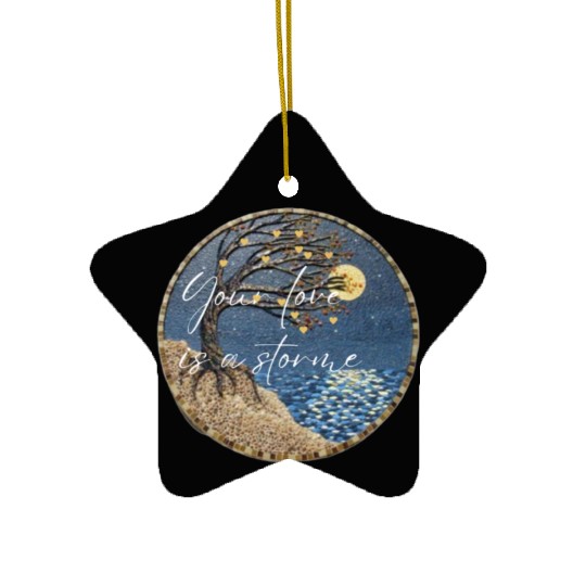 Storm love Ceramic Ornaments
