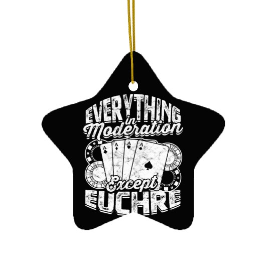 Card Game Games Playing Card Poker Euchre Ceramic Ornaments