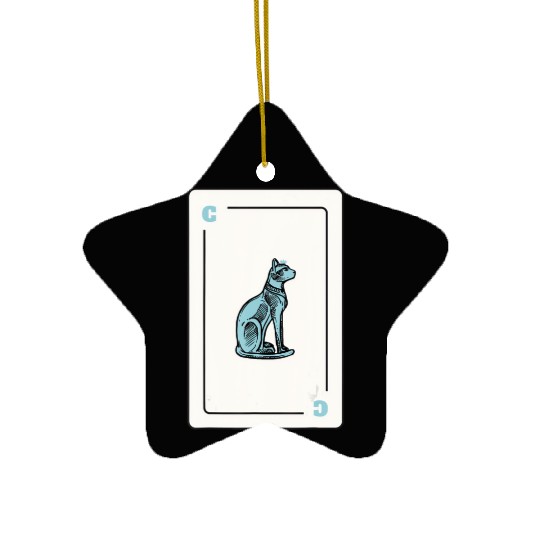 Cat Playing card Cat Lovers Gift Ceramic Ornaments