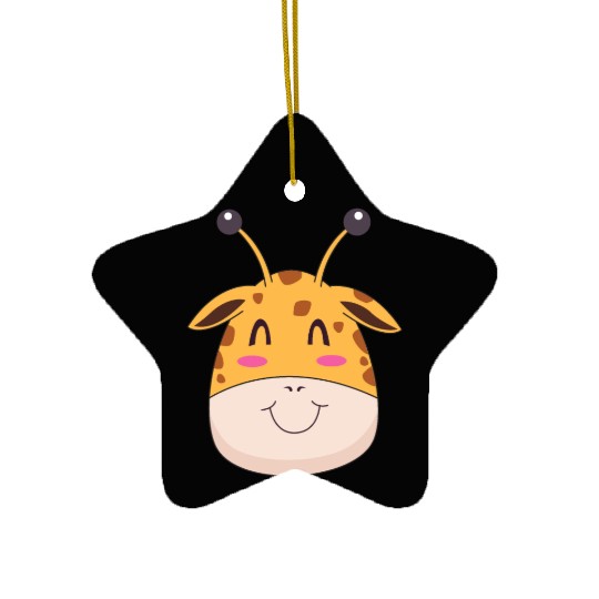 Cute Giraffe Design Ceramic Ornaments