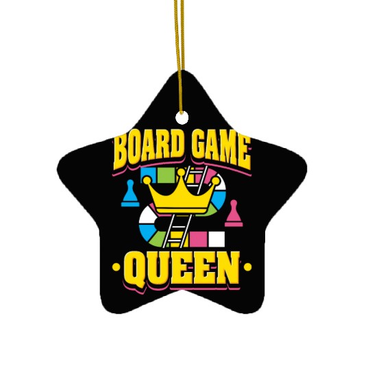 Board Game Queen Ceramic Ornaments