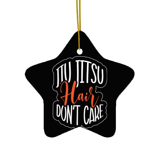 Mma Martial Arts Women Jiu Jitsu Hair Dont Care Ceramic Ornaments