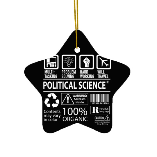 Political Science Ceramic Ornaments - Multitasking Job Gift