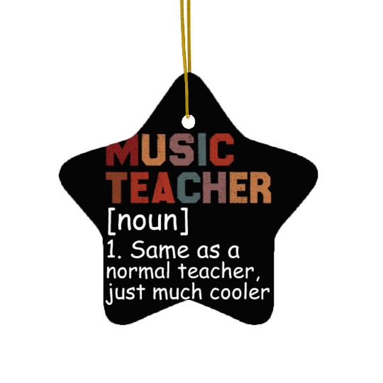 Music Teacher Definition Cool Back To School Ceramic Ornaments
