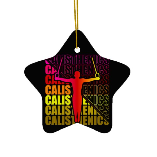 Calisthenics Street Workout Gymnastics Fitness Ceramic Ornaments