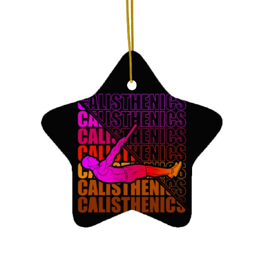 Calisthenics Street Workout Gymnastics Fitness Ceramic Ornaments