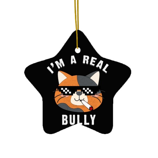 I Am A Real Bully- Gift For Cat Lovers Ceramic Ornaments