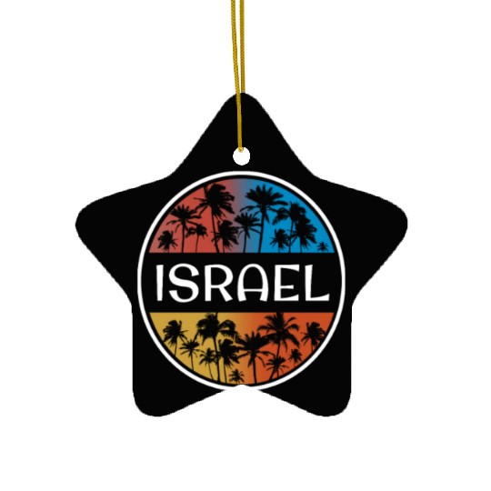 Israel Stylish Vacation Souvenir Palm Tree Ceramic Ornaments