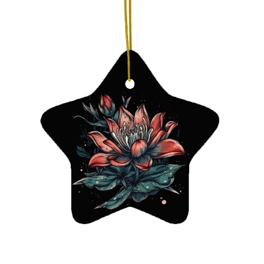 Japanese Spider Lily Soft Anime Aesthetic Flower Ceramic Ornaments