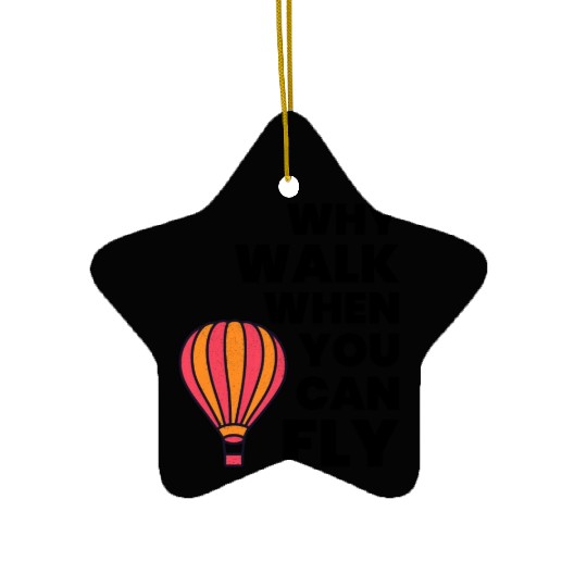 Hot Air Ballooning Hopper Balloon Ride Balloonist Ceramic Ornaments