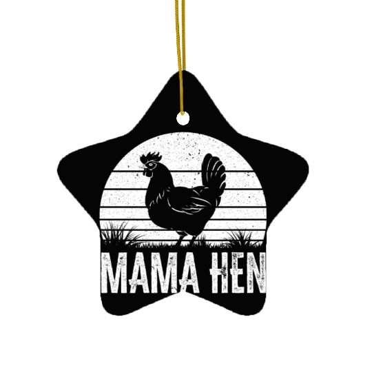 Chicken Farmer Chicken Whisperer Farm Animal Ceramic Ornaments