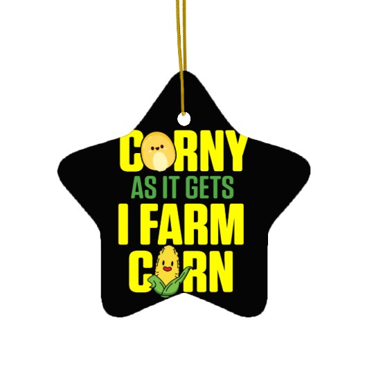 Corn Agriculture Crops Farming Farmer Ceramic Ornaments