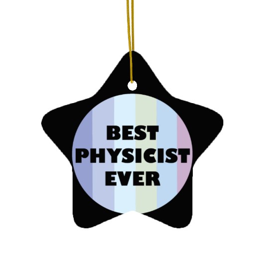 Retro Physics Lover Educational Best Physicist Ceramic Ornaments