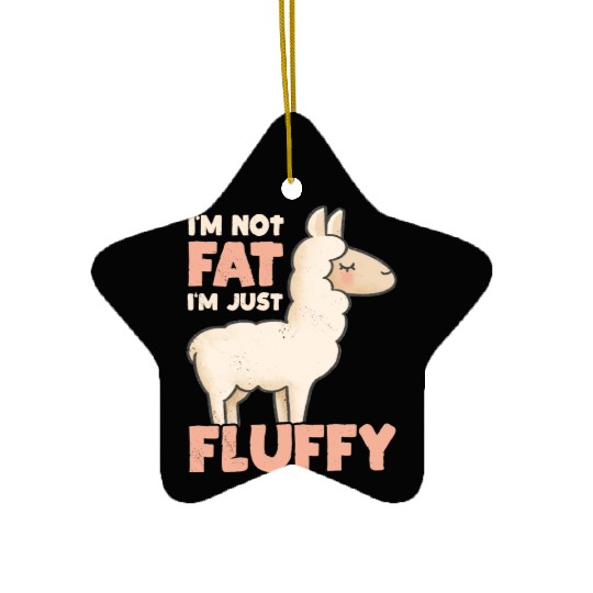 Alpaca Lunch Funny Animals Llama Alpaca Lover Ceramic Ornaments