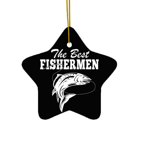 The Best Fishermen Fishing Lover Ceramic Ornaments