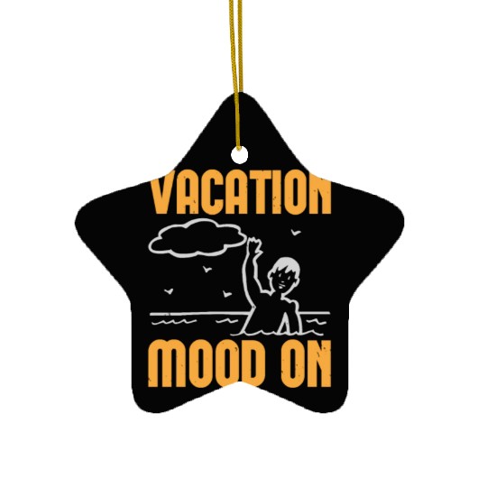 Vacation Mood On Ceramic Ornaments
