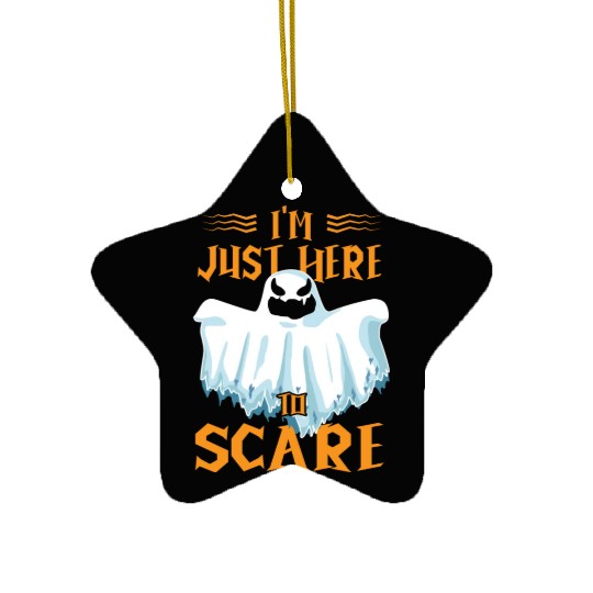 Halloween Paranormal Ghost Hunters Horror Fans Ceramic Ornaments