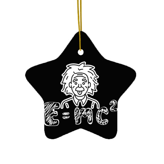 physics E=mc square Ceramic Ornaments