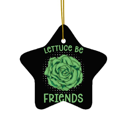 Vegan Chef Lettuce Be Friends Veganism Vegan Chefs Ceramic Ornaments