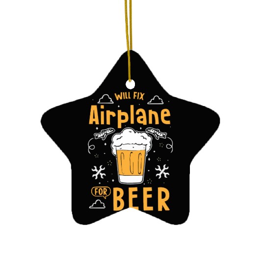 Aircraft Mechanic Ceramic Ornaments