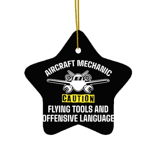 Aircraft Mechanic Ceramic Ornaments